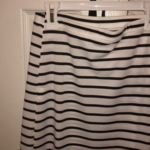 Striped maxi skirt